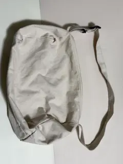 アイボリー キャンバス ショルダーバッグ