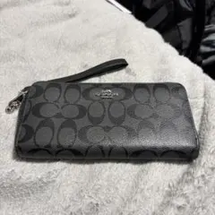 COACH シグネチャー 長財布 リストレット付き