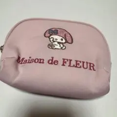 メゾンドフルール　マイメロディー　ピンクポーチ