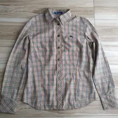 Burberrys Blue Label チェック柄長袖シャツ 38