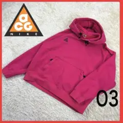 送料無料！ ナイキ ACG トレンドカラー 短丈 スウェット パーカー 刺繍ロゴ