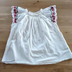 チェリー刺繍フリルタンクトップ130㌢のサムネイル