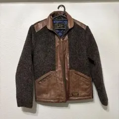 定価64800円 CALEEウールレザージャケット M