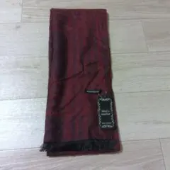 Sehra collection メンズマフラー バーガンディ