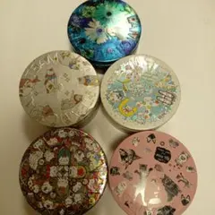 STEAMCREAM 猫、花柄デザイン 空き缶 5個セット