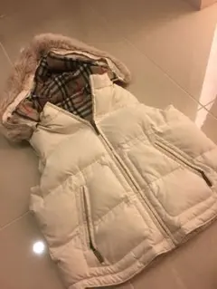 BURBERRYキッズ ベージュ ダウンコート 98cm 3Y - メルカリ