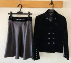 美品♦︎コムサデモード ブラック スカートスーツ　2点セット　9号 7号