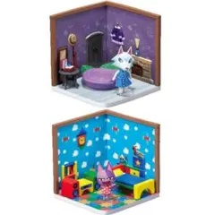 どうぶつの森(ニコバン・ビアンカ)Happy Room フィギュア2個セット