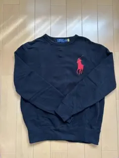 polo ralph lauren 90s スウェット 前V フェード 短丈 古着 90s