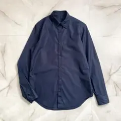 24SS♡PLST シャンブレーデニムボタンシャツ ステンレスボタン とろみ 