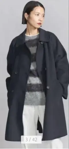 beauty &youth リバーポンチョコート