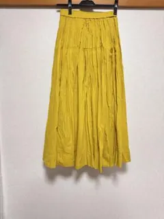 【美品】ドレステリア　イエロー スカート 36のサムネイル
