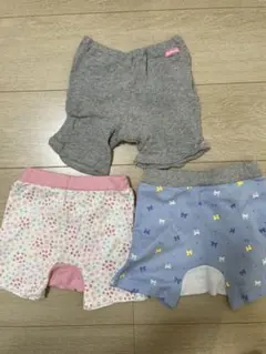 美品含む#ミキハウスホットビスケッツ#ボトムス３点セット#80cm