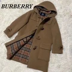 大きいサイズ　バーバリー　ダッフルコート　ロング　ノバチェック　キャメル