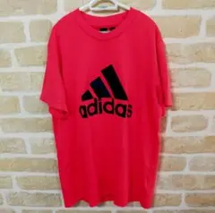 adidas CLIMALITE ビッグロゴTシャツS コーラルレッド オレンジのサムネイル