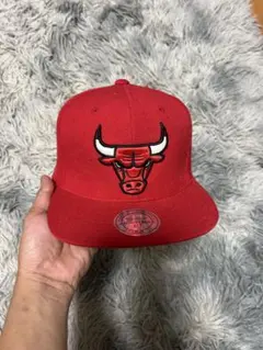 Mitchell & Ness 시카고 불스 캡 레드