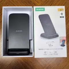 ELECOM 12W ワイヤレス充電器　W-QS11BK