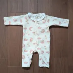 うさぎ・星 月柄 ロンパース 裏起毛 70cm 女の子