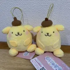 サンリオキャラクターズ　むにゃすやマスコット　ポムポムプリン　2個セット