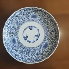 染付 蛸唐草 輪花皿 大皿 陶磁器のサムネイル
