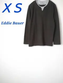 Eddie Bauer 長袖カットソー ダークブラウン XSサイズ　カジュアルのサムネイル