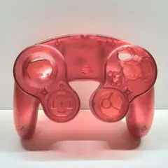 【互換品】ゲームキューブコントローラー　GCコン　シェル　外装　クリアレッド