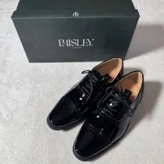 ★極美品★ PAISLEY エナメル ドレスシューズ 黒　23cm