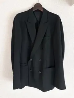 CABaN ライトウールギャバジン ダブルブレストジャケット ブラック Mのサムネイル