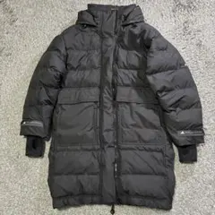 【美品】アディダス ステラマッカートニー ロングパデットジャケット OT 黒色