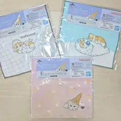 【新品・未使用】mofusand 一番くじ Ｅ賞 ガーゼタオル　3点セットのサムネイル