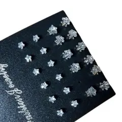 「訳あり商品」星型ピアス スタッドピアス シルバー