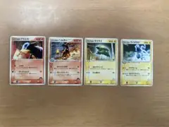 ポケモンカード　デルビル・ヘルガー・ラクライ・ライボルト