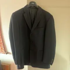 美品 HUGO BOSS カシミヤ100% テーラードジャケット ブラック 50