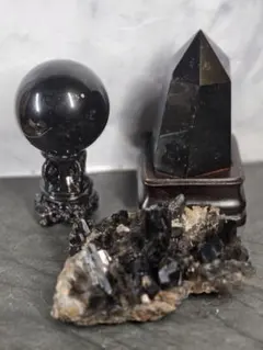 入手困難】極太 モリオンタワー✴︎天然黒水晶✴︎浄化スタンド✴︎cm