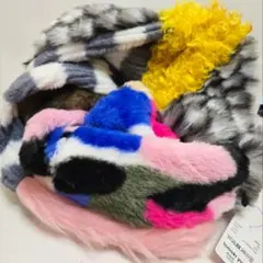 【新品タグ付き】tomoki yurita異素材ミックス スヌード リアルファー 新品タグ付き】tomoki yurita異素材ミックス スヌード リアル