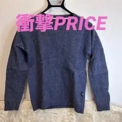 SHIPS JET BLUE ネイビー クルーネックセーター S