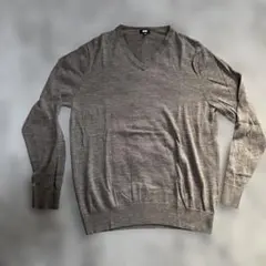UNIQLO メリノウールVネックセーター XL