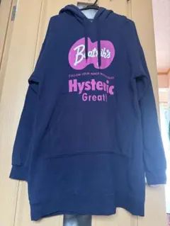 ヒステリックグラマーバヤリースパロパーカーワンピースネイビー