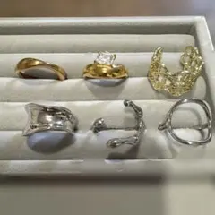 リング 6点セット ゴールド シルバー