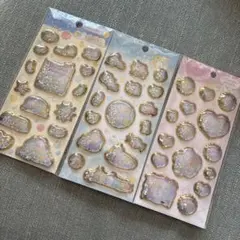 すみっコぐらし　きらっとぷくぷくエアーシール　3枚