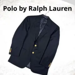 ポロ バイ ラルフローレン 金ボタン 紺ブレ テーラードジャケット AB5