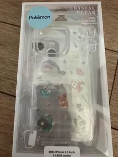ポケモン iPhone16pro クリスタルケース ハードケース　ソフトケース