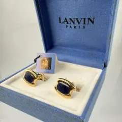 LANVIN ゴールド ネイビー カフリンクスのサムネイル