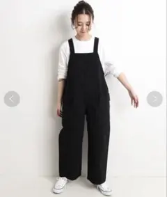 SLOBE IENA ドロストデザインカーゴサロペット【手洗い可能】