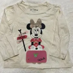 ミニーマウス Tシャツ グリッター付き　GAP 90cm