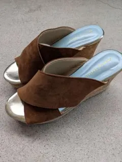 ORiental TRaffic スエード クロスストラップサンダルL 24cm