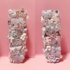 ♡ iQOSケース デコ イルマワン 埋めつくし 平成女児 量産型 水色 ♡