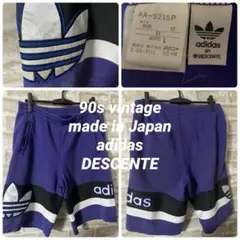 ビンテージ　90s adidas メンズL ワイドハーフパンツ　スウェット