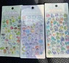 クリアぷくぷくキャンディシール　3種
