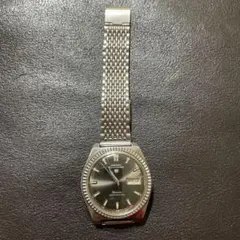 セイコーSEIKO 5スポーツマチック　ブラックミラーダイヤルフルーテッドベゼル